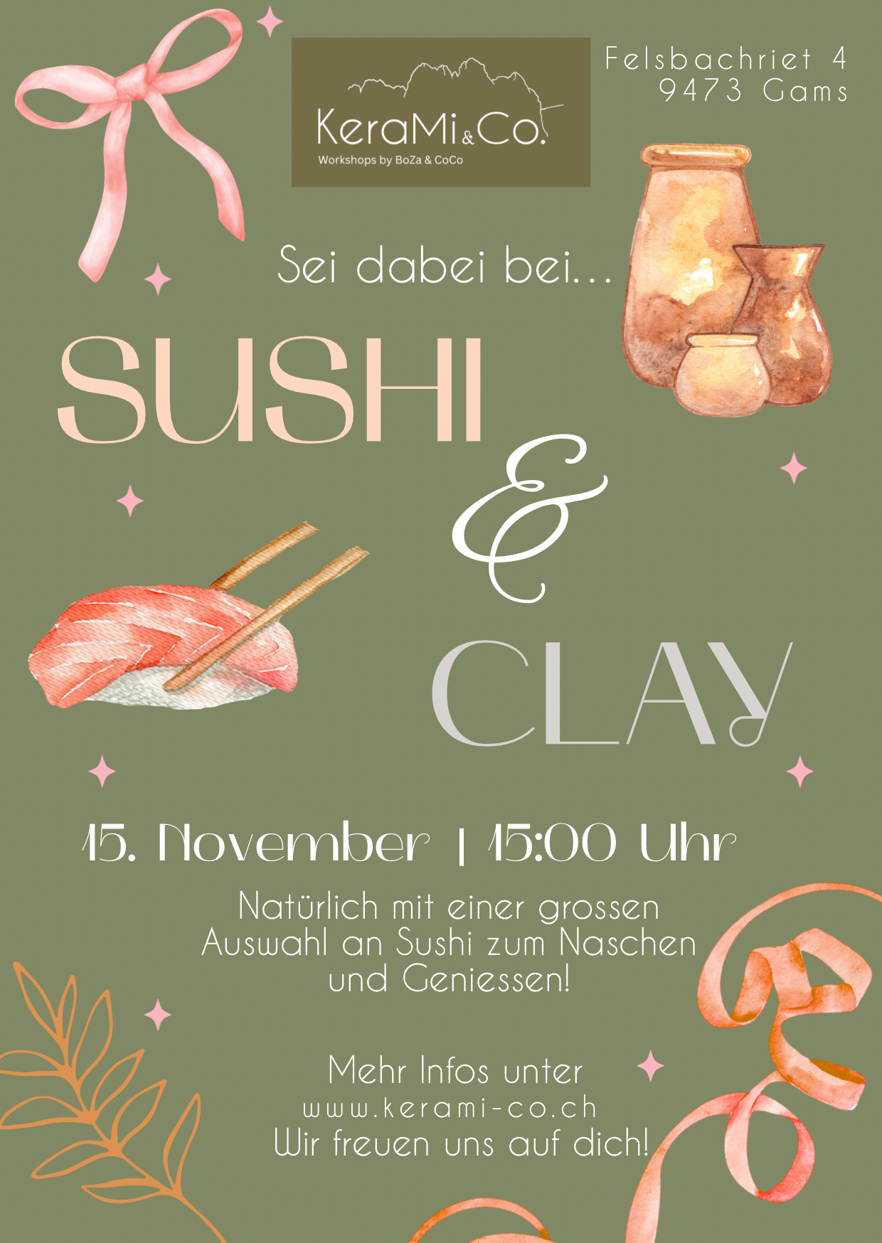 Sushi & Clay - Workshop