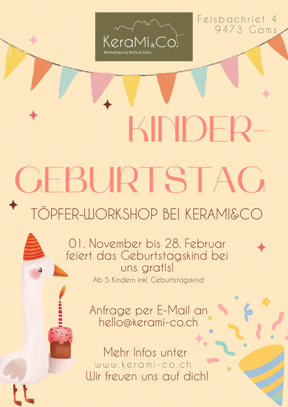 Kids Birthday Party - Pottery Workshop