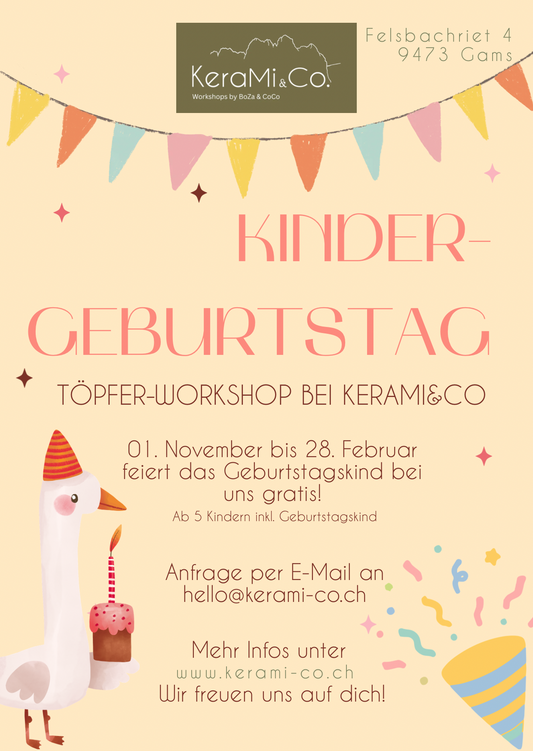 Kids Birthday Party - Pottery Workshop