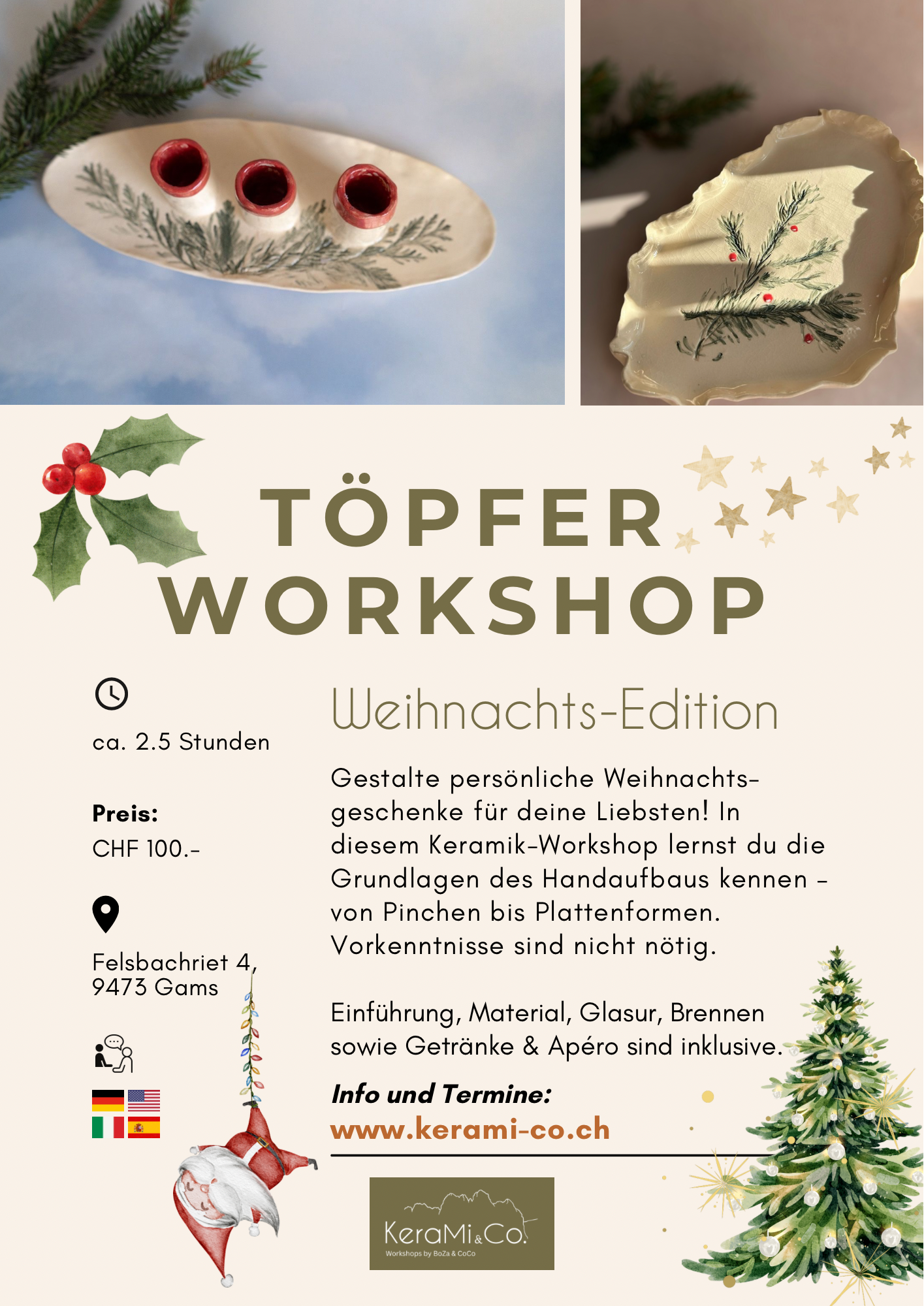 Töpfer Workshop - Weihnachtsedition