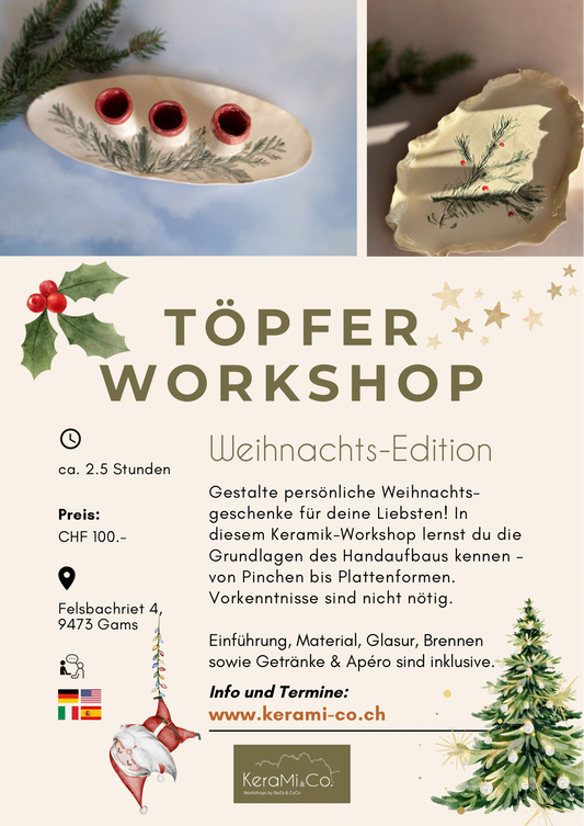 Töpfer Workshop - Weihnachtsedition