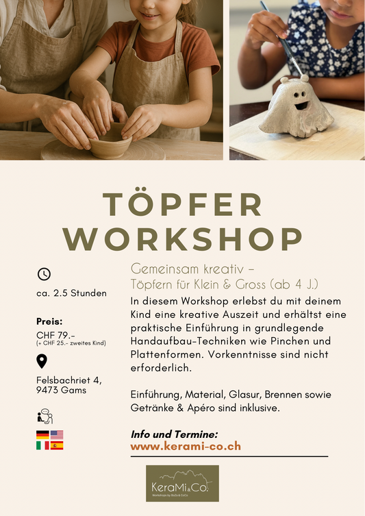 Töpfer Workshop - Gemeinsam Kreativ für Klein & Gross
