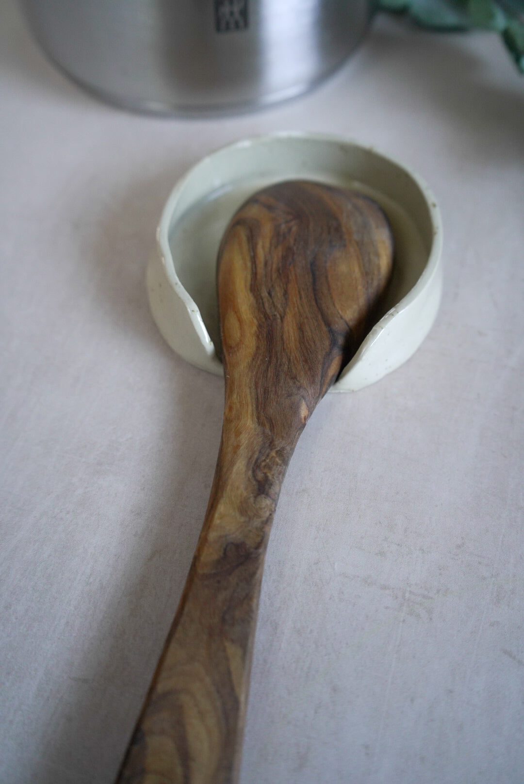 Spoon Rest - Black Flower