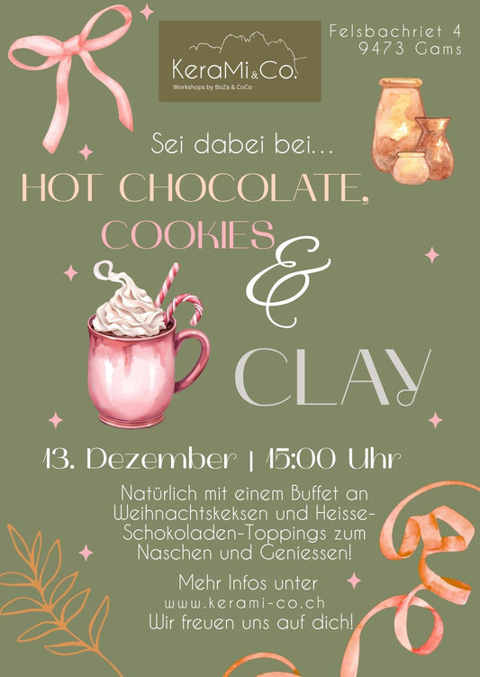Hot Chocolate, Cookies & Clay - Workshop