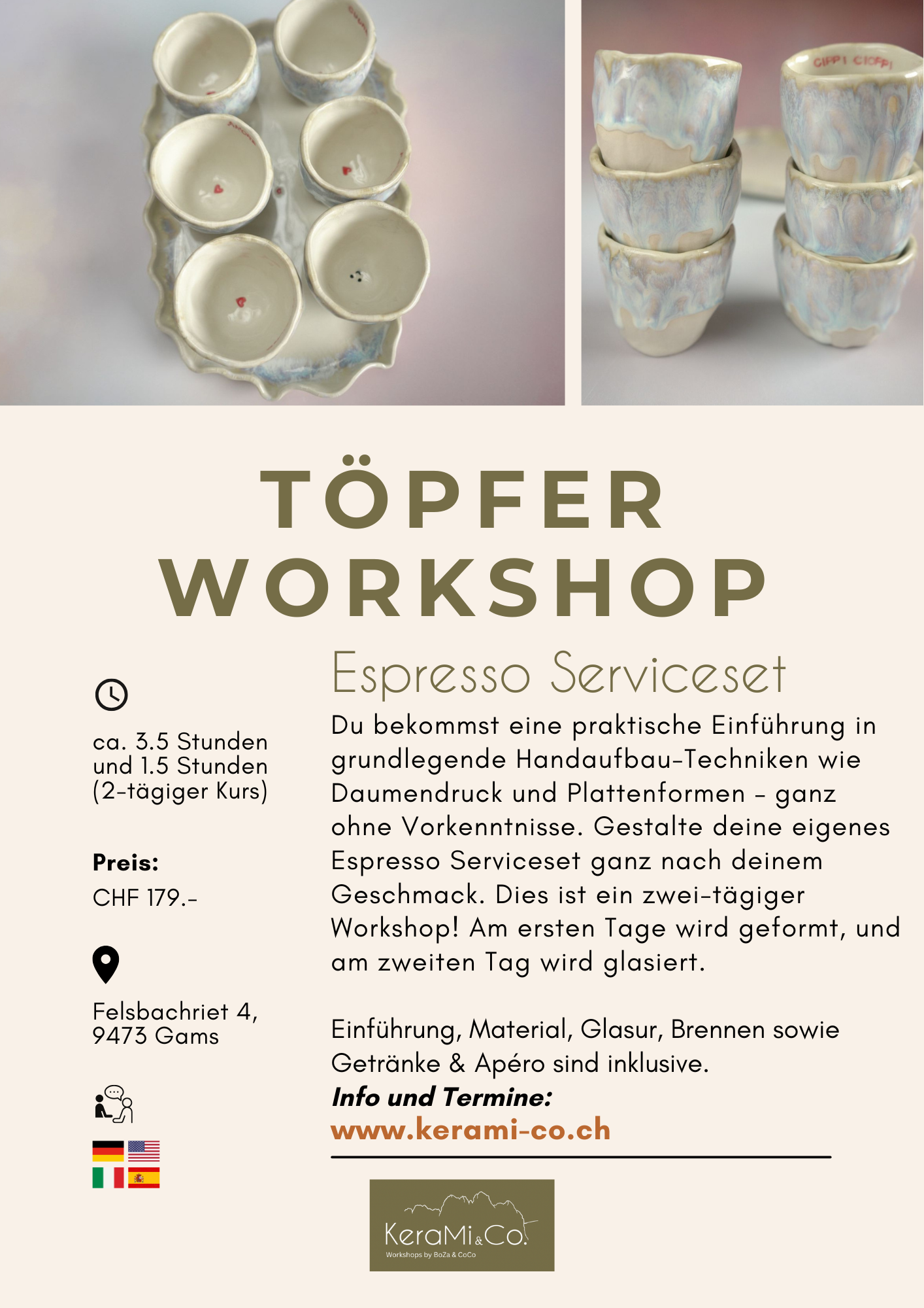 Töpfer Workshop - Espresso Serviceset