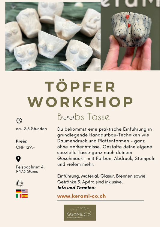 Töpfer Workshop - Boob Tasse