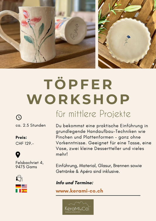Töpfer Workshop - für mittlere Projekte